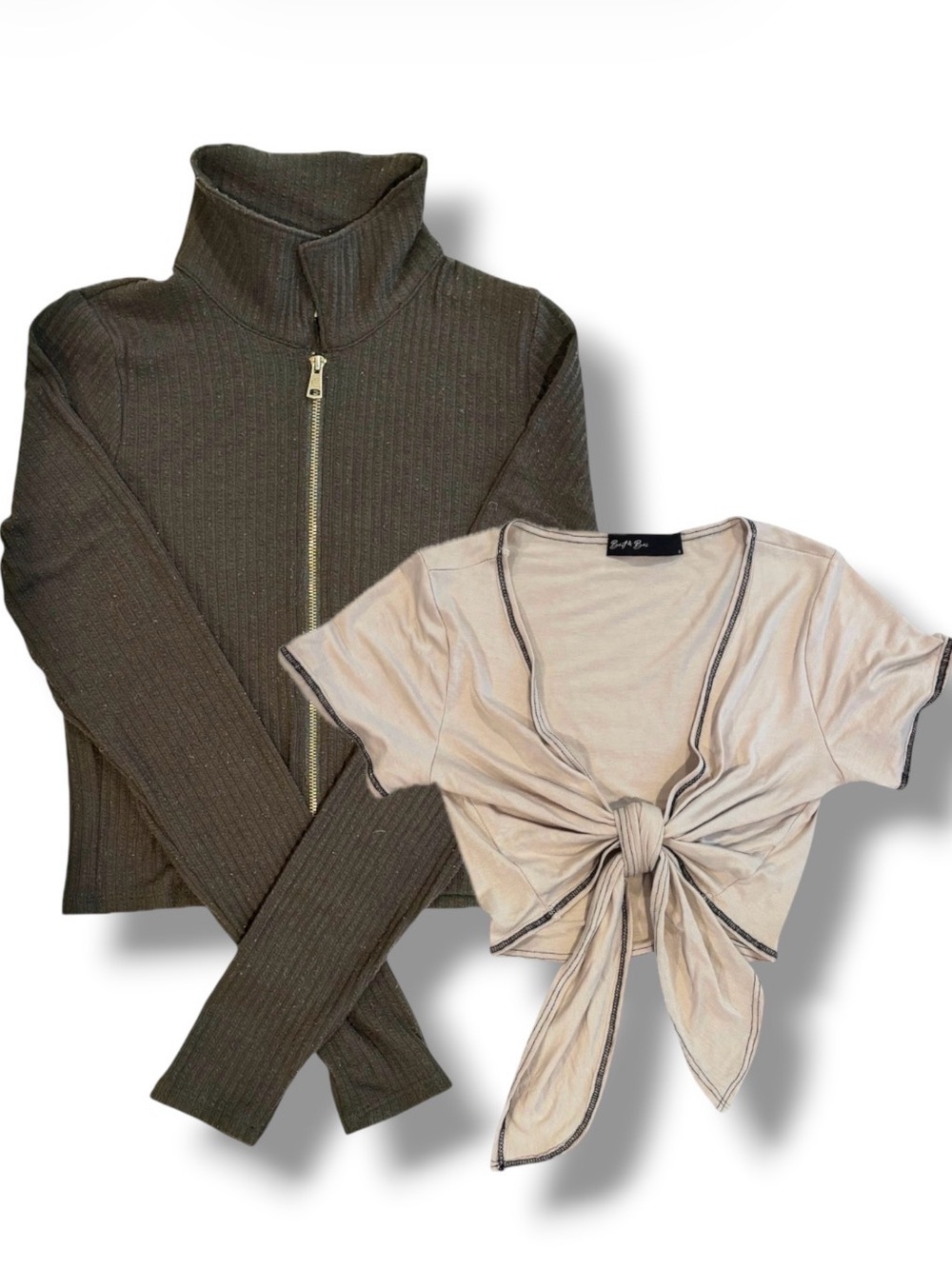 Hollister & Brit & Bri Crop Top Jacket Set Bundle S